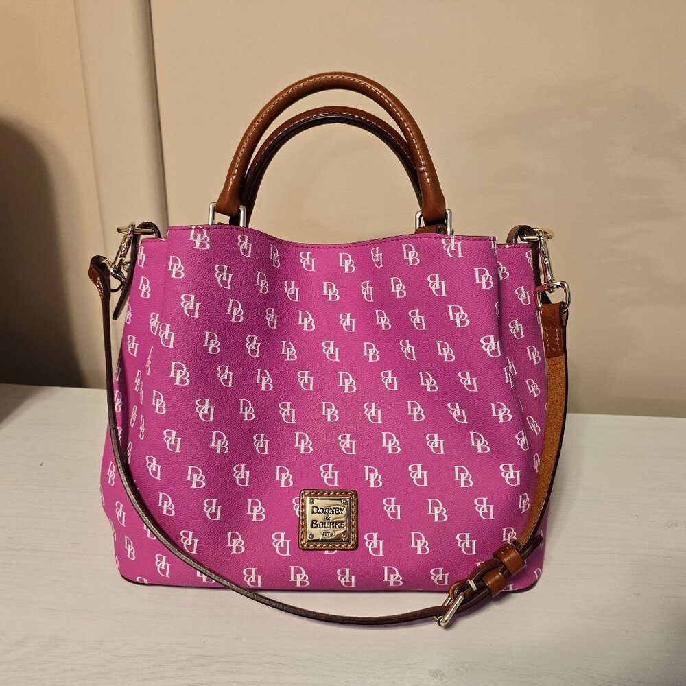 Dooney Fuschia Small Gretta Brenna - Like New